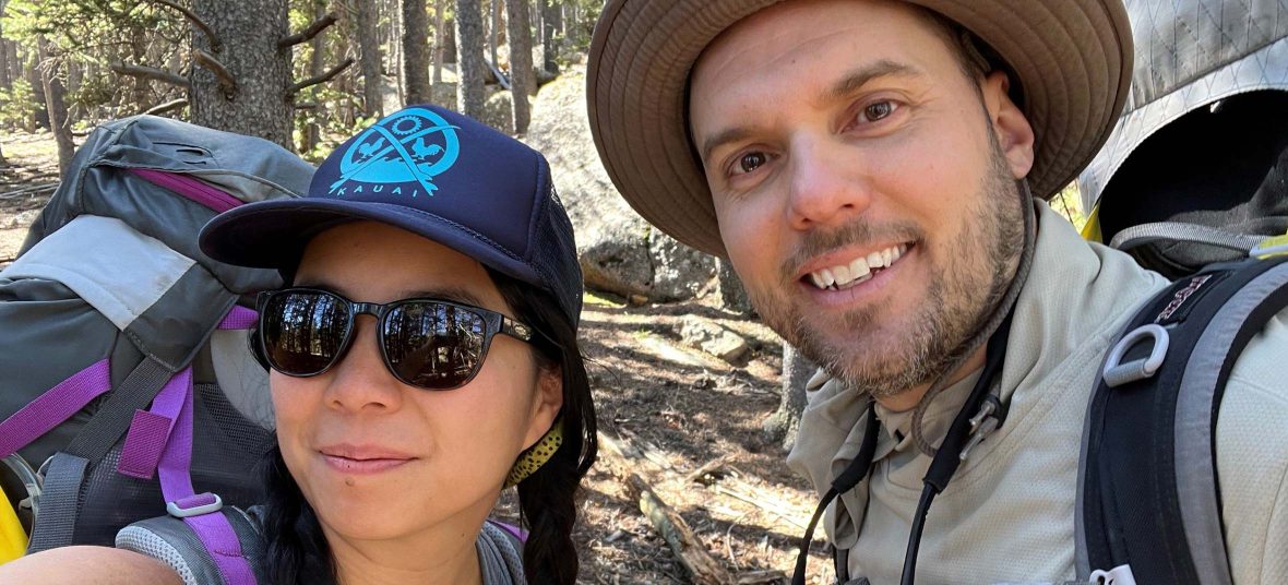 jason newsome and wife hiking